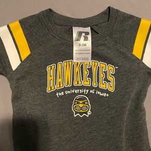 Iowa Hawkeyes Russell Brand 0-3 month Boys Romper